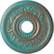 Ekena Millwork Genevieve Medallion (Canopies up to 3 1/2"), 16 1/8"OD x 3 1/2"ID x 7/8"P, Copper Green Patina CM16GNCGS - alternate 1